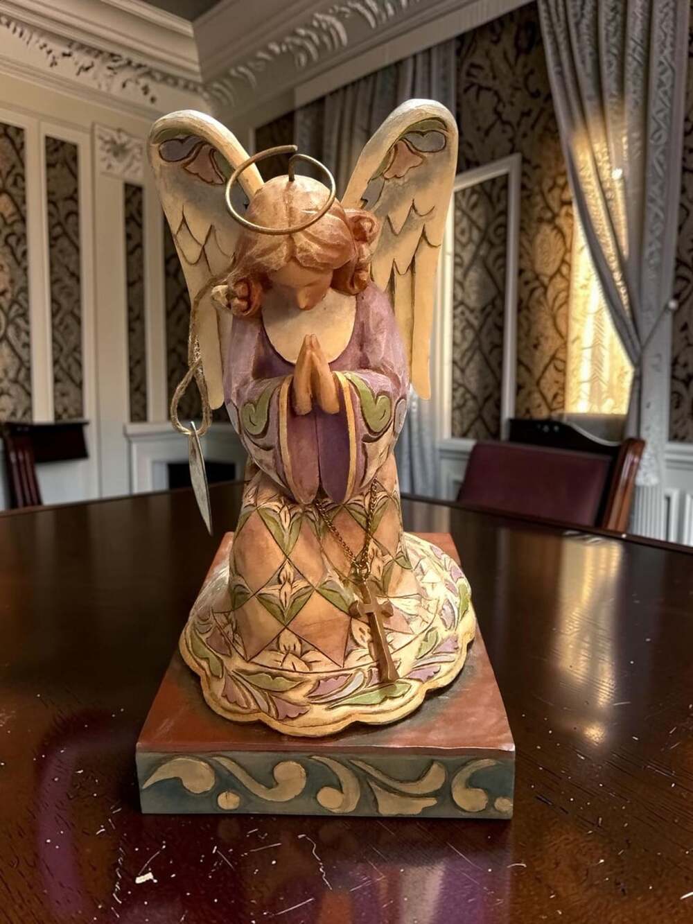Jim Shore Heartwood Creek He's Always Listening Angel Figurine